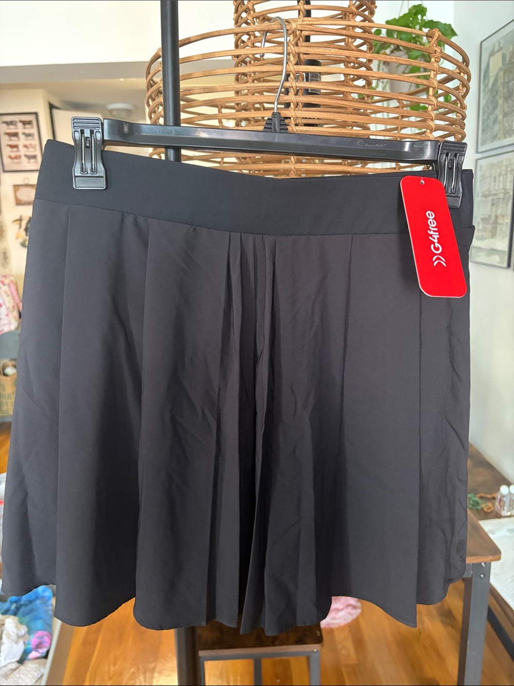 Black Pleated Women’s Athletic Skort